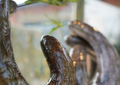 Œuvres en céramiques de l'artiste Fanny Mesnard pour l'exposition Les rendez-vous Angus