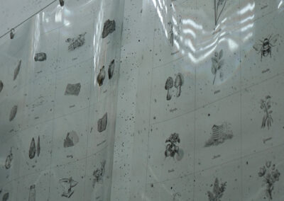 L'artiste Patrick Bérubé met en avant les végétaux et les animaux dans son œuvre, Cultiver le temps... Comme une révolution, exposée au Technopôle Angus